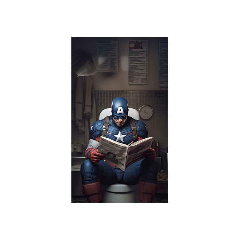 Tableaux de toilettes Captain America