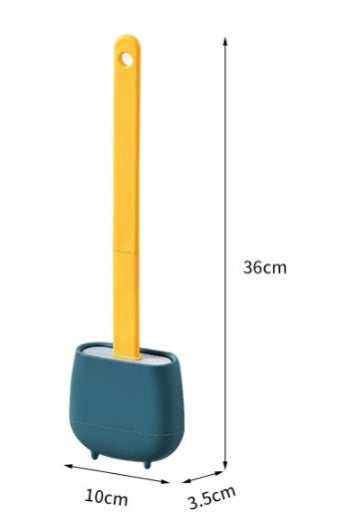 Silicone toilet brush
