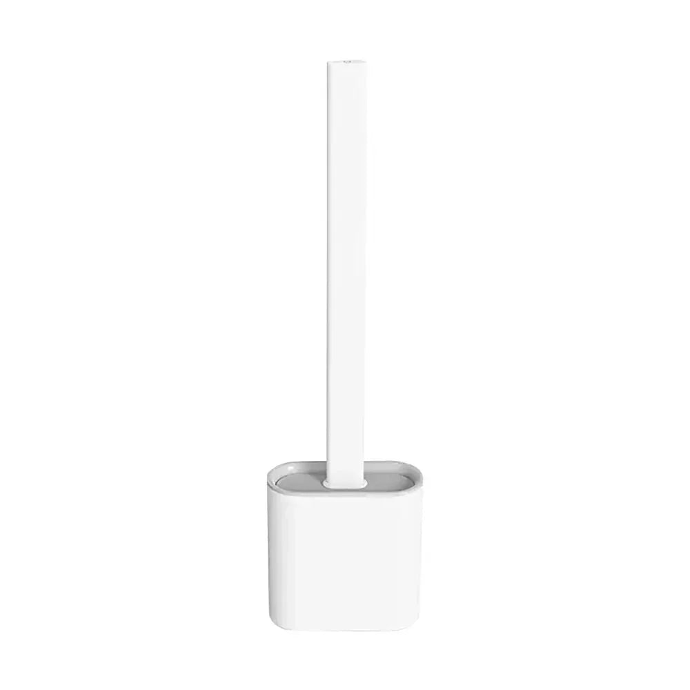 White toilet brush