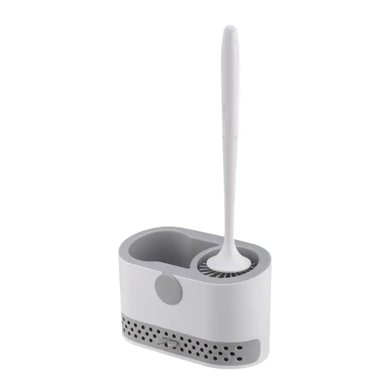 Grey toilet brush