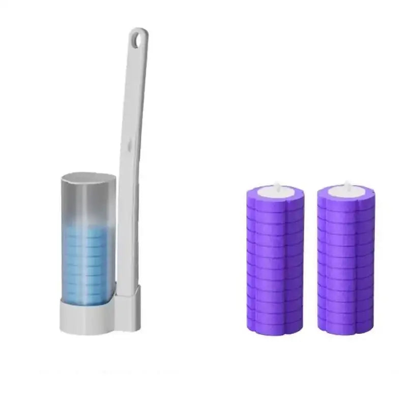 Disposable toilet brush