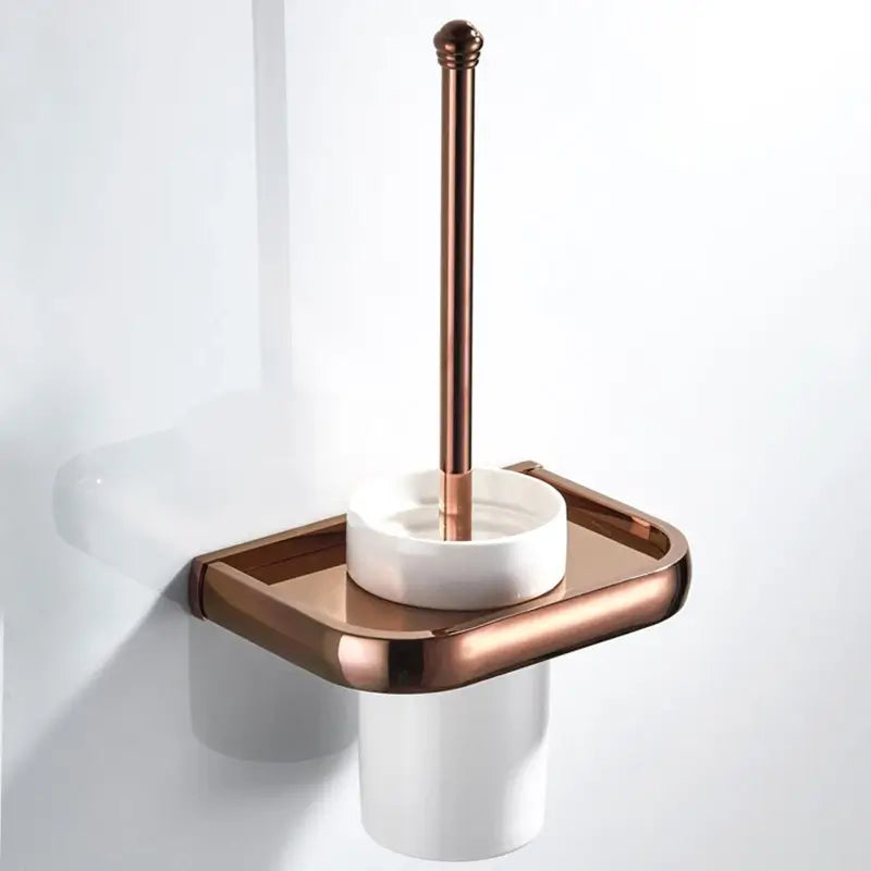 Brass toilet brush