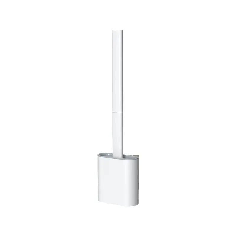Flat toilet brush