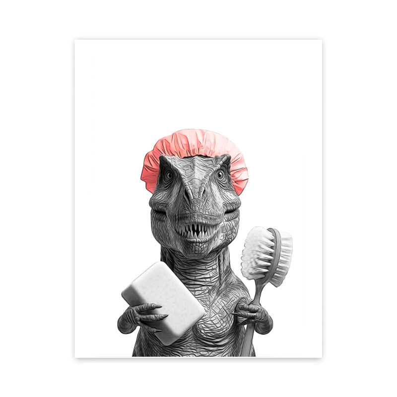 Tableaux de toilette dinosaures