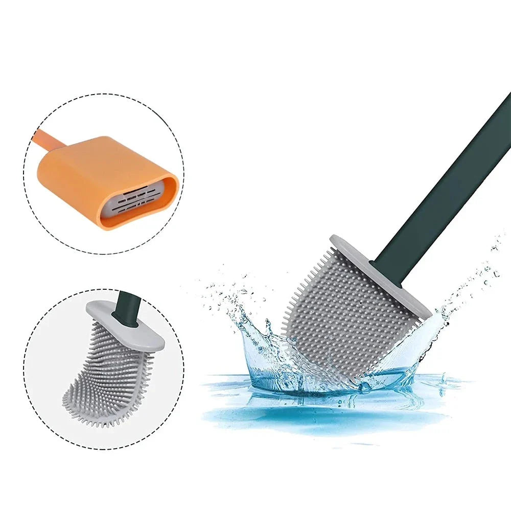 Soft toilet brush