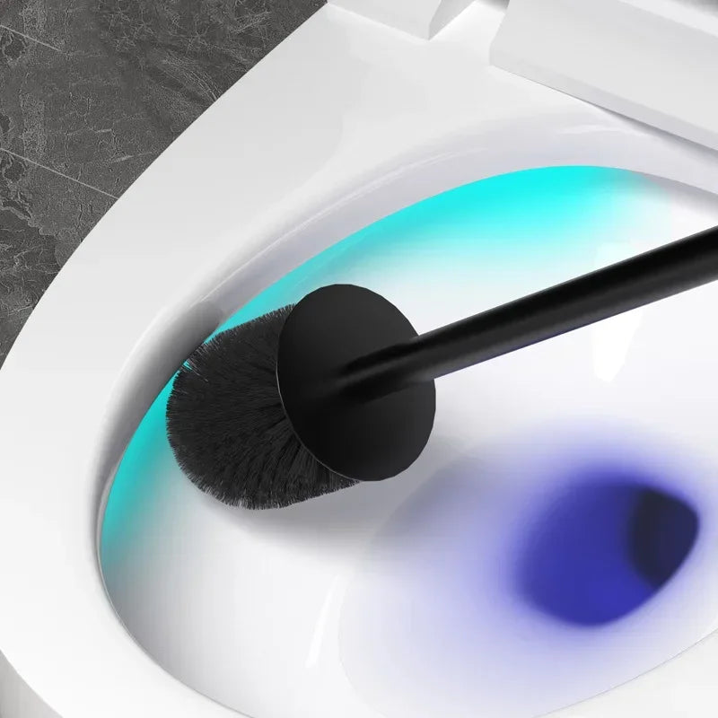 Aluminum toilet brush