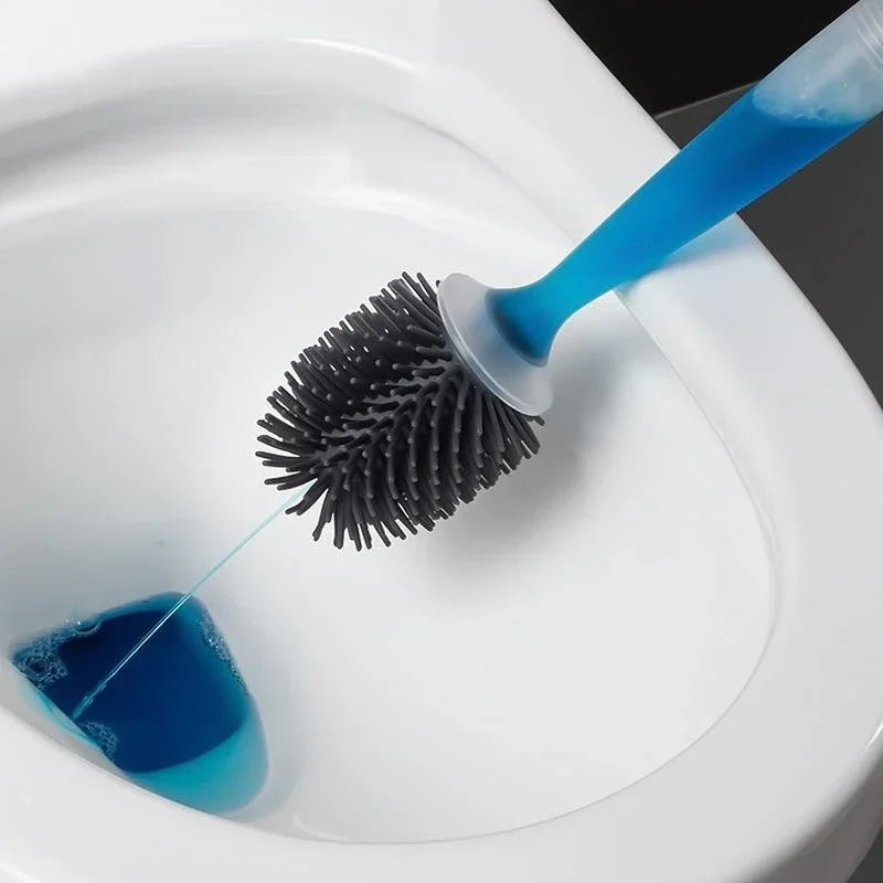 Rubber toilet brush