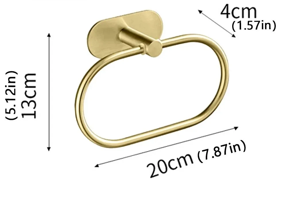 Porte serviette wc ovale