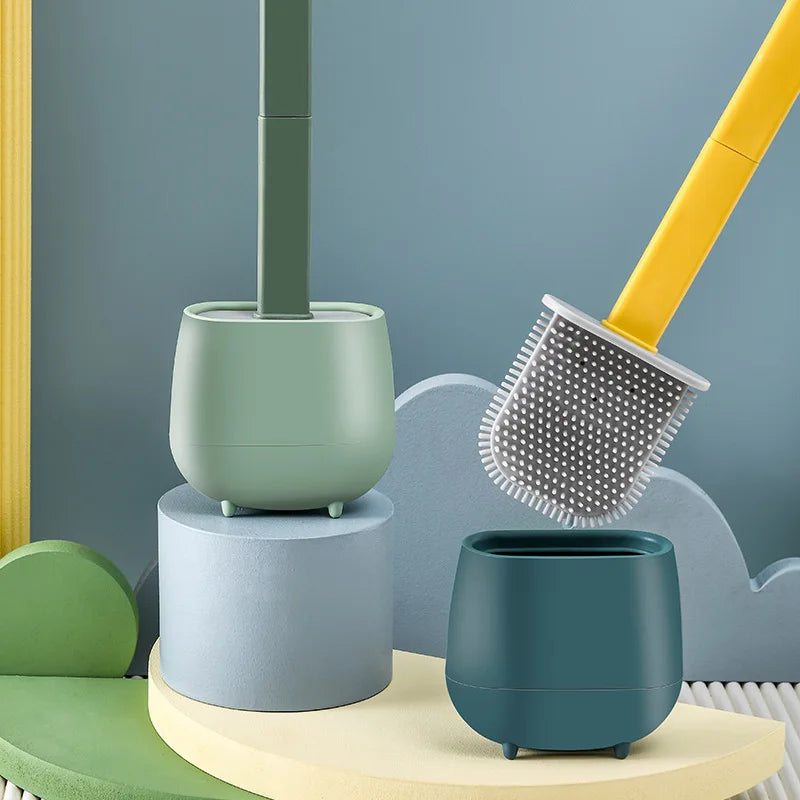 Silicone toilet brush