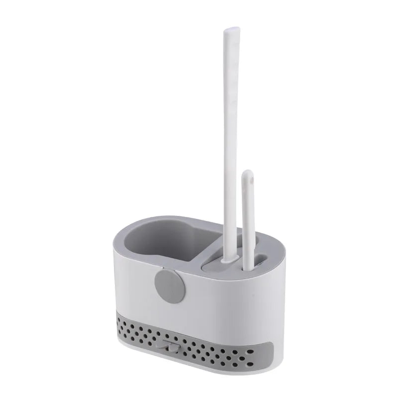 Grey toilet brush