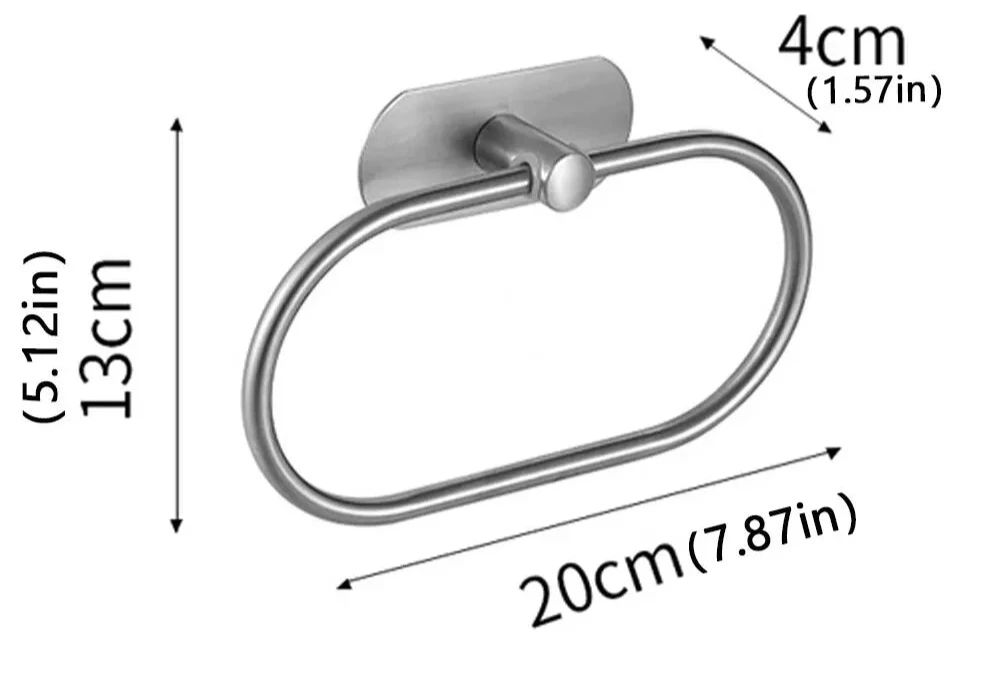 Porte serviette wc ovale