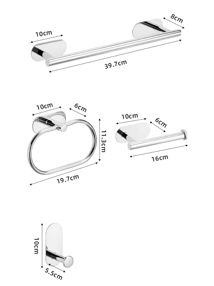 Ensemble porte serviette et papier toilette