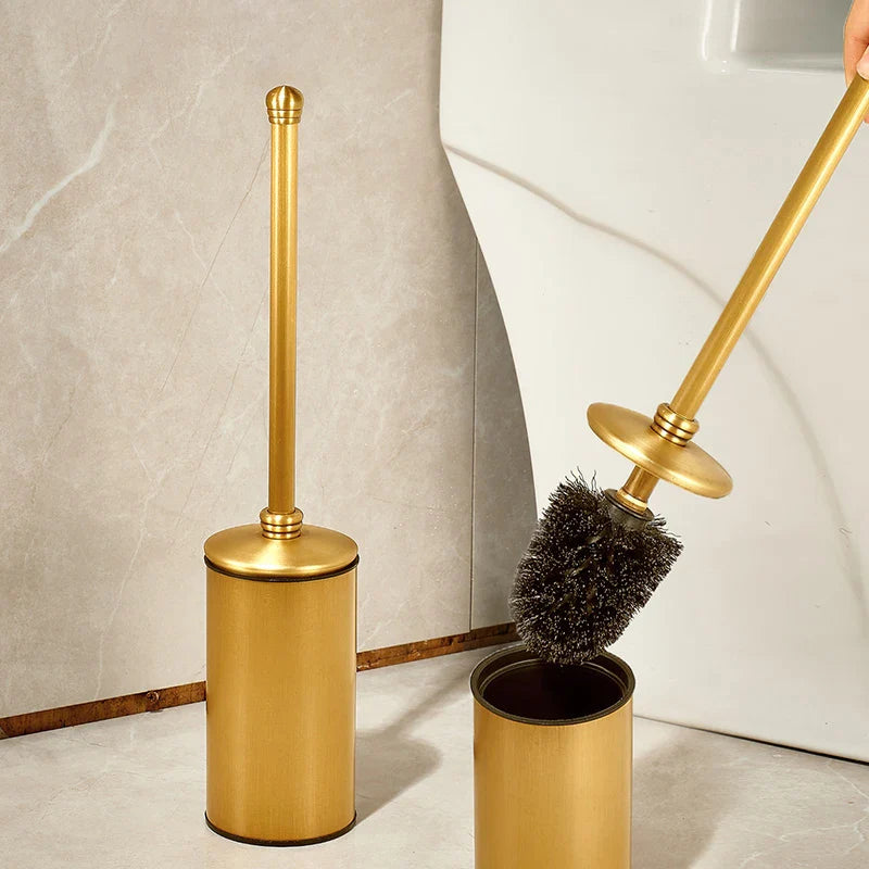 Copper toilet brush