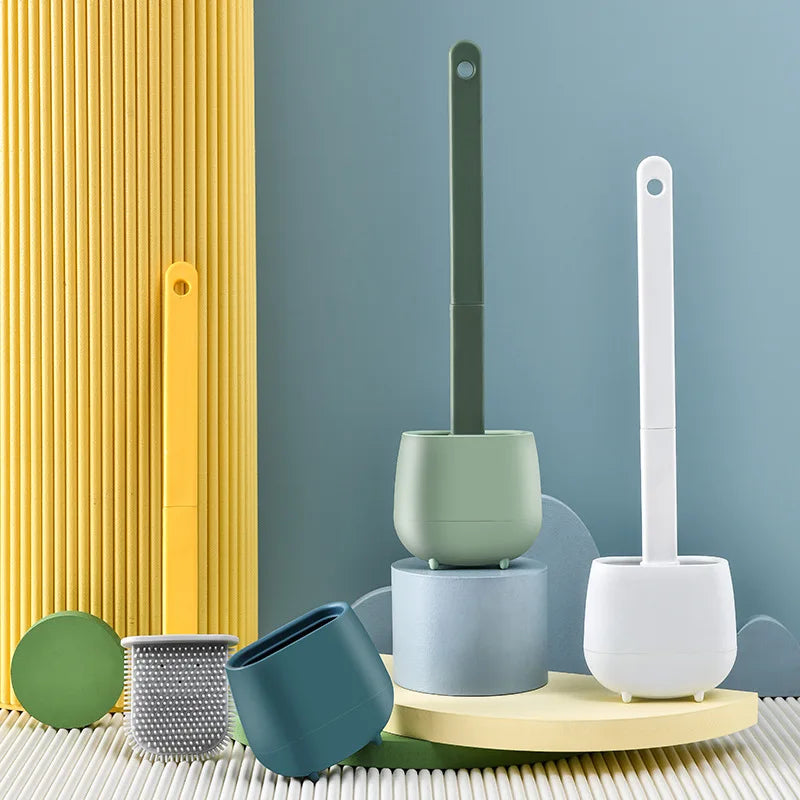 Silicone toilet brush