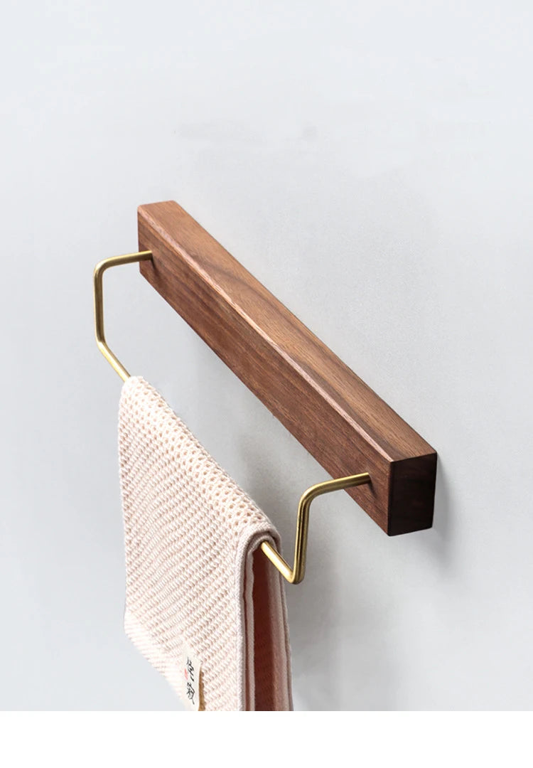 Porte serviette wc en bois