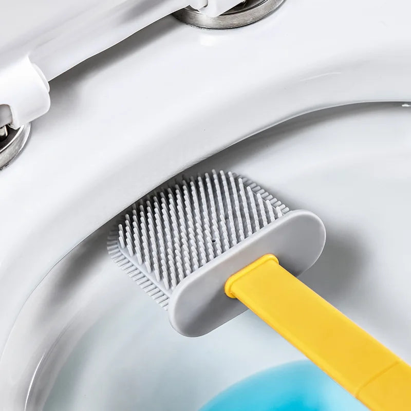 Silicone toilet brush