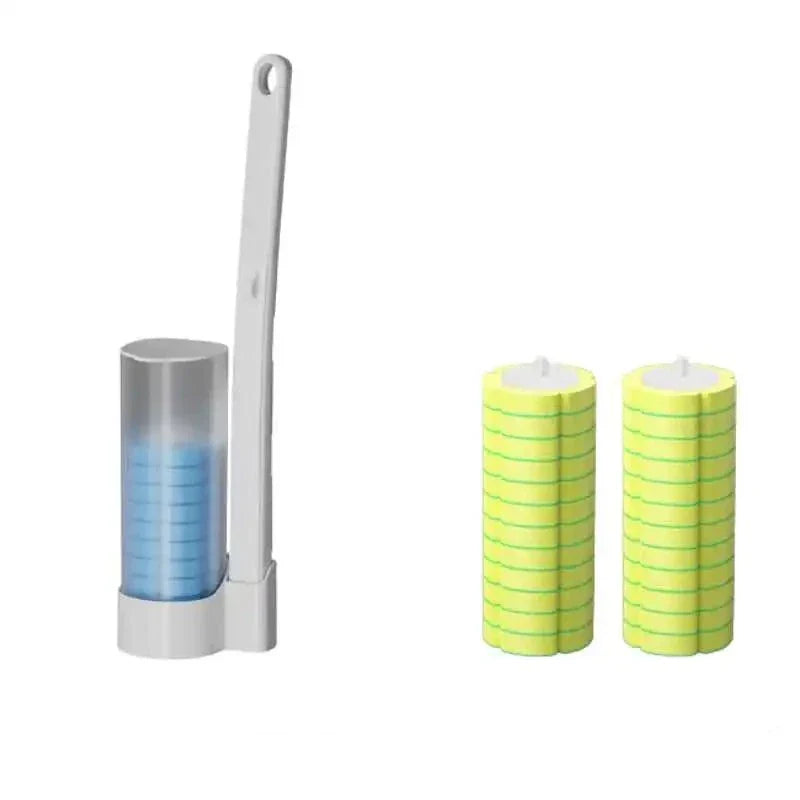 Disposable toilet brush