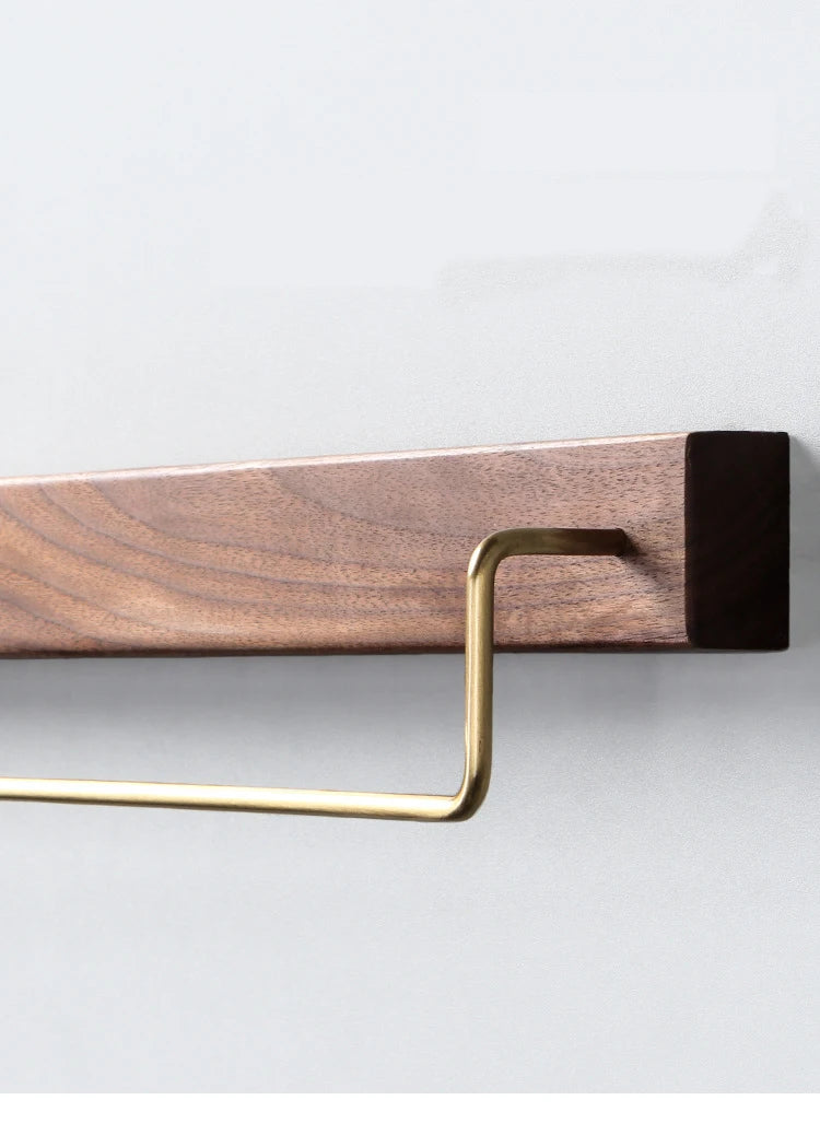 Porte serviette wc en bois