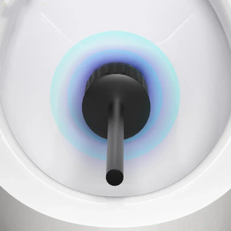 Aluminum toilet brush