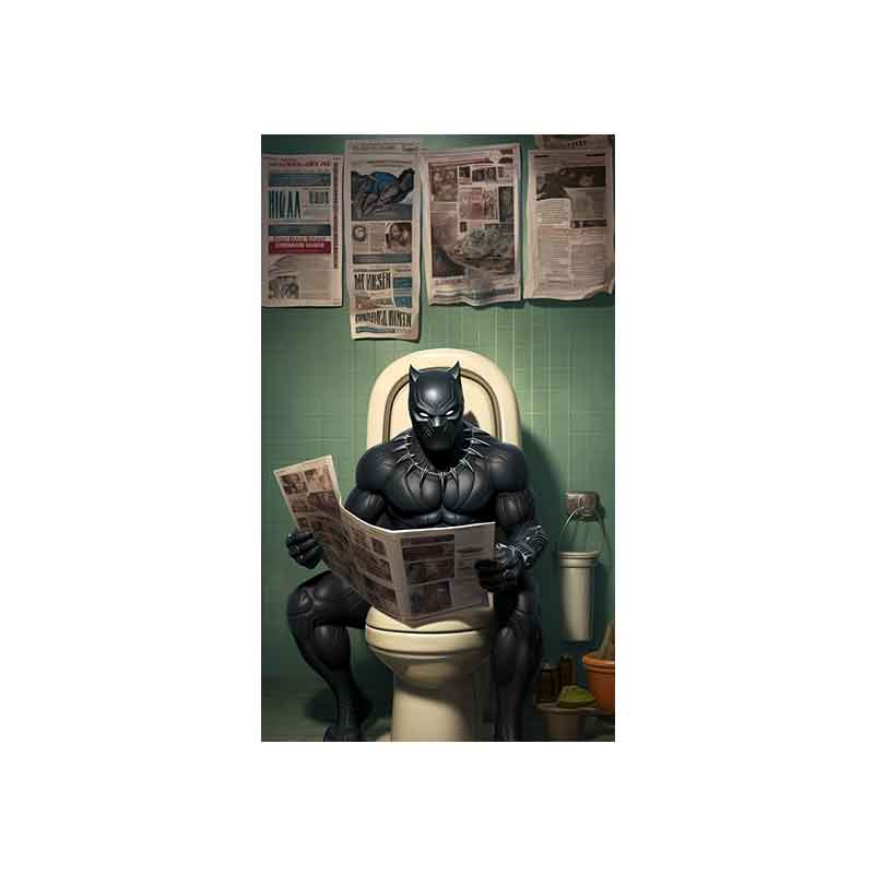 Tableau de toilettes Black Panther