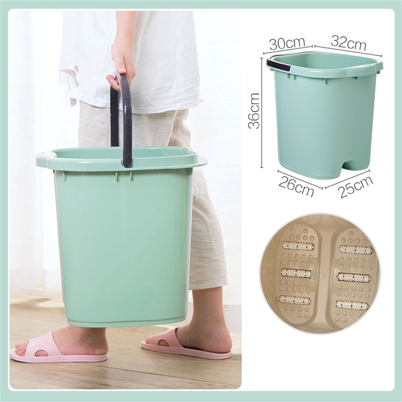 Boutique Bidet Portable Bain de Pied Vert Bassine Bain de Pied