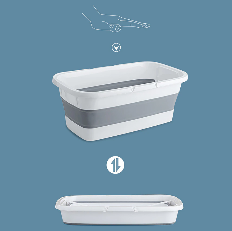 Boutique Bidet Portable Bassine de Douche Bébé Bassine Pliable avec Anses