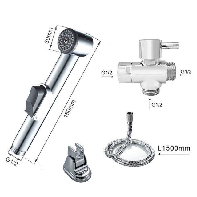 Boutique Bidet Portable Douchette WC Bidet de Douche Chromé