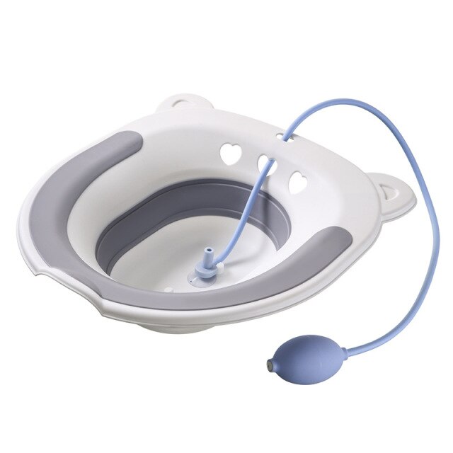 Boutique Bidet Portable Bain de Siège Gris / Avec Pompe Bidet Mobile Maison