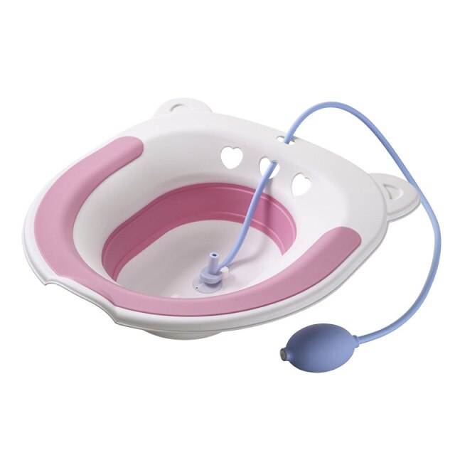 Boutique Bidet Portable Bain de Siège Rose / Avec Pompe Bidet Mobile Maison
