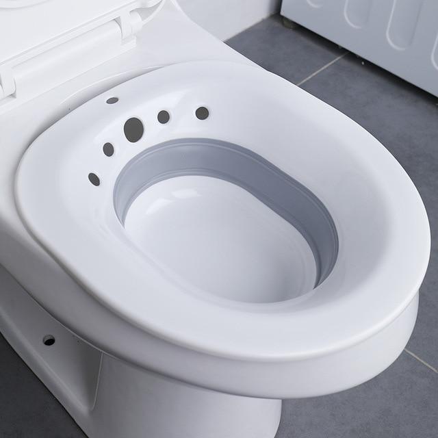 Boutique Bidet Portable Bain de Siège Gris / Sans Pompe Bidet Rétractable