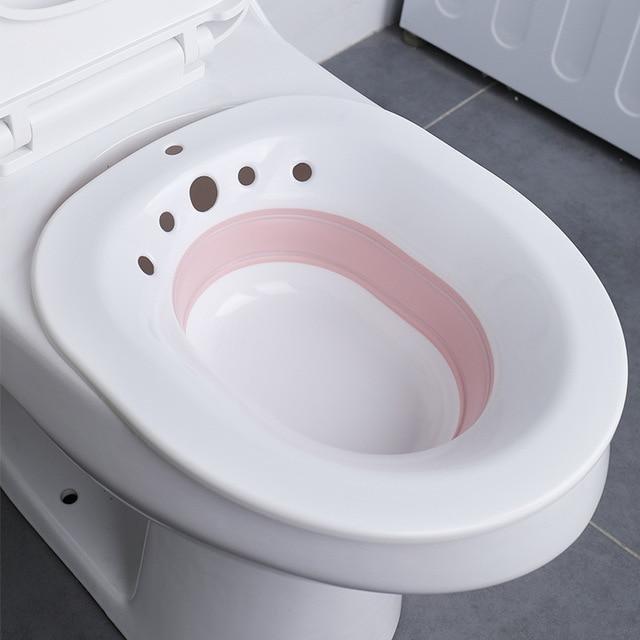 Boutique Bidet Portable Bain de Siège Rose / Sans Pompe Bidet Rétractable