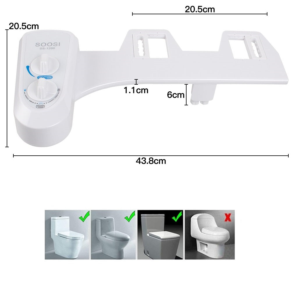Boutique Bidet Portable Kit WC Japonais Cuvette Japonaise Blanche