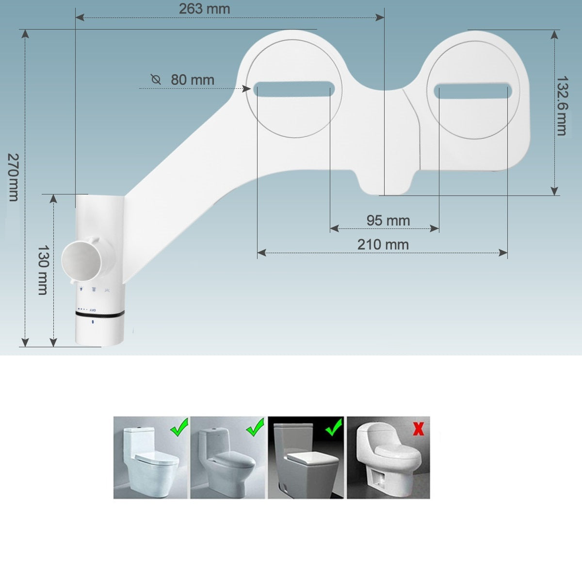 Boutique Bidet Portable Kit WC Japonais Cuvette Japonaise Lavage
