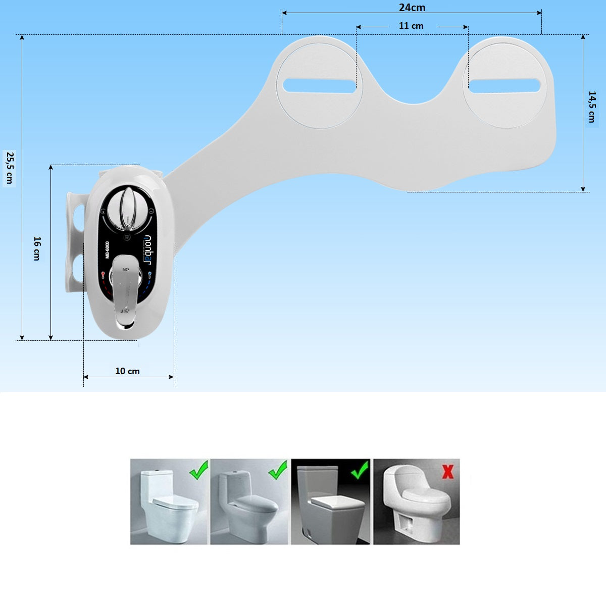Boutique Bidet Portable Kit WC Japonais Cuvette Japonaise Smartphone