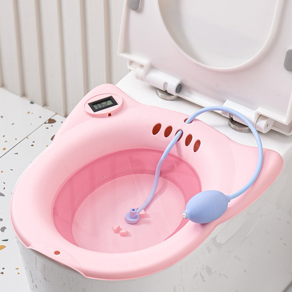 Boutique Bidet Portable Bain de Siège Rose / Avec Cuvette pour Bain de Siège