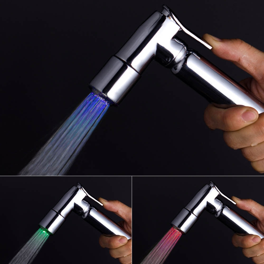 Boutique Bidet Portable Douchette WC Douchette Seule Douchette WC Inox avec LED