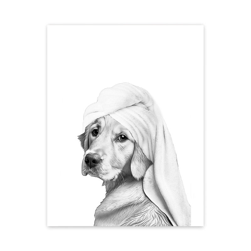 Tableau de toilettes Chien