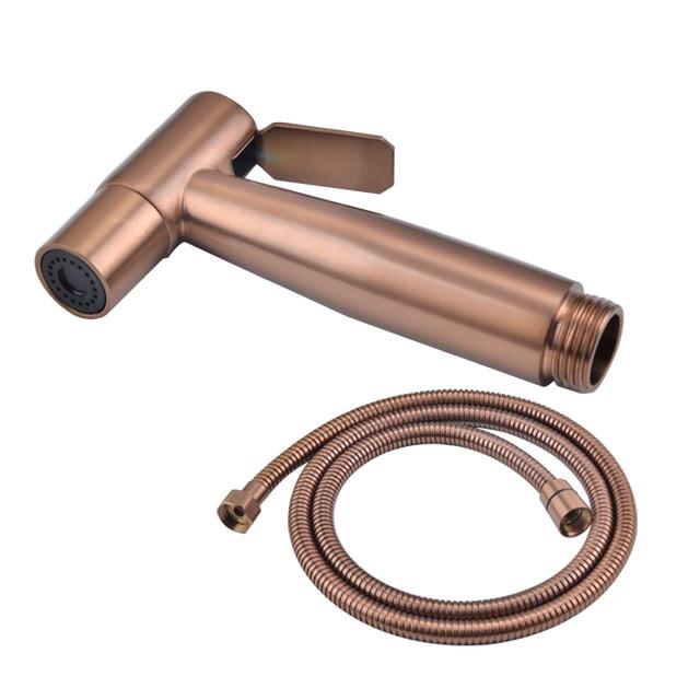 Boutique Bidet Portable Douchette WC Kit Douchette + Flexible / Or Rose Kit Douchette WC Suspendu