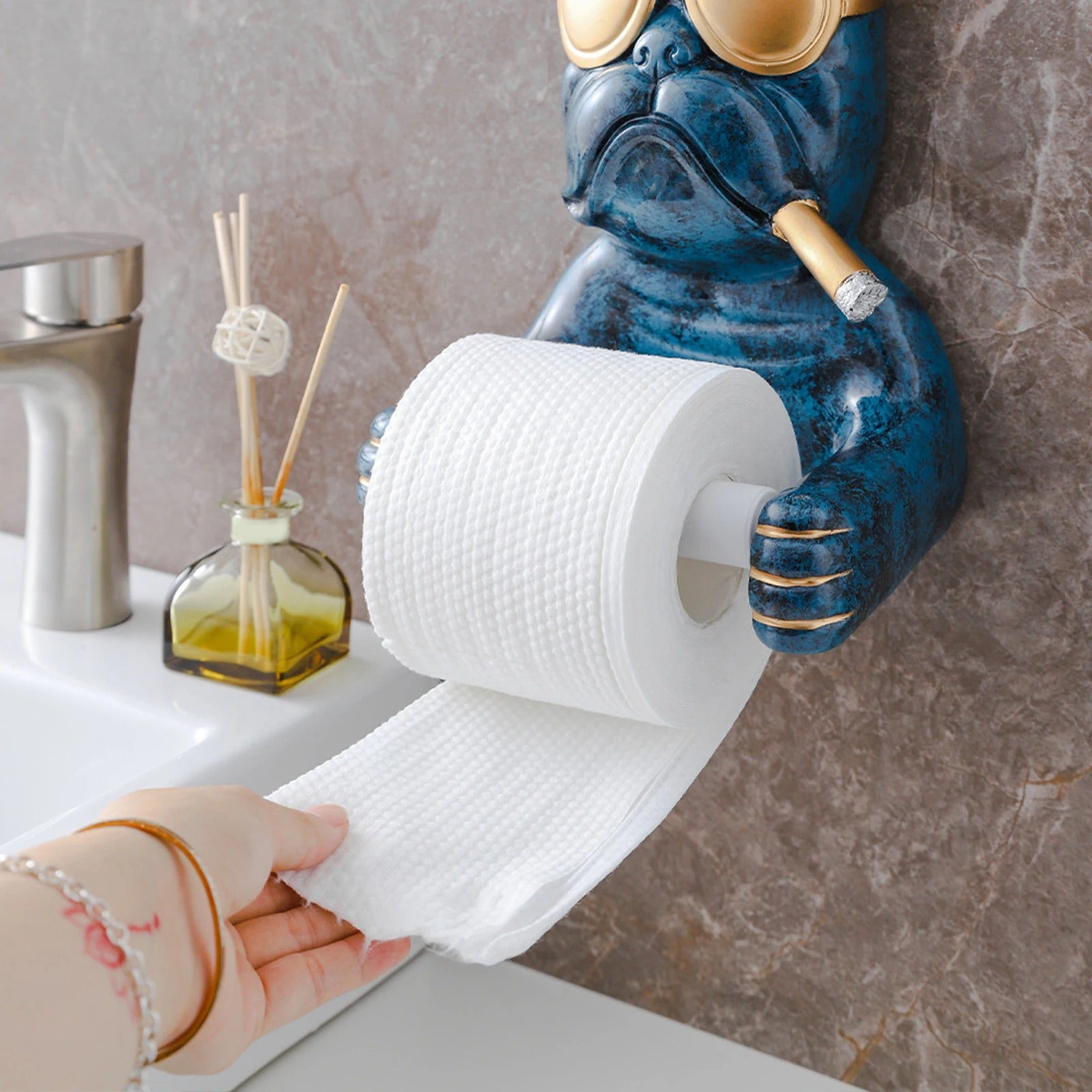 Bulldog Toilet Paper Holder
