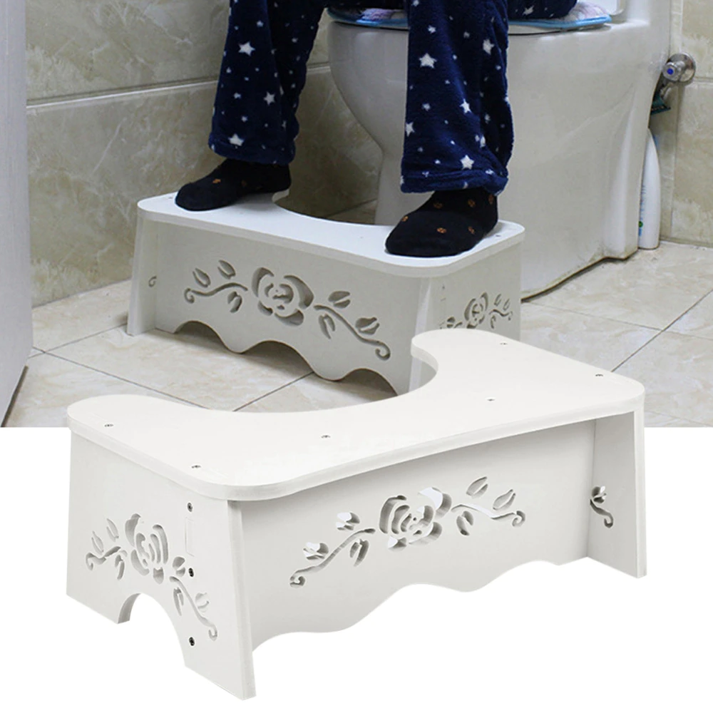 Boutique Bidet Portable Tabouret de Toilette Marche Pied Toilette en Bois