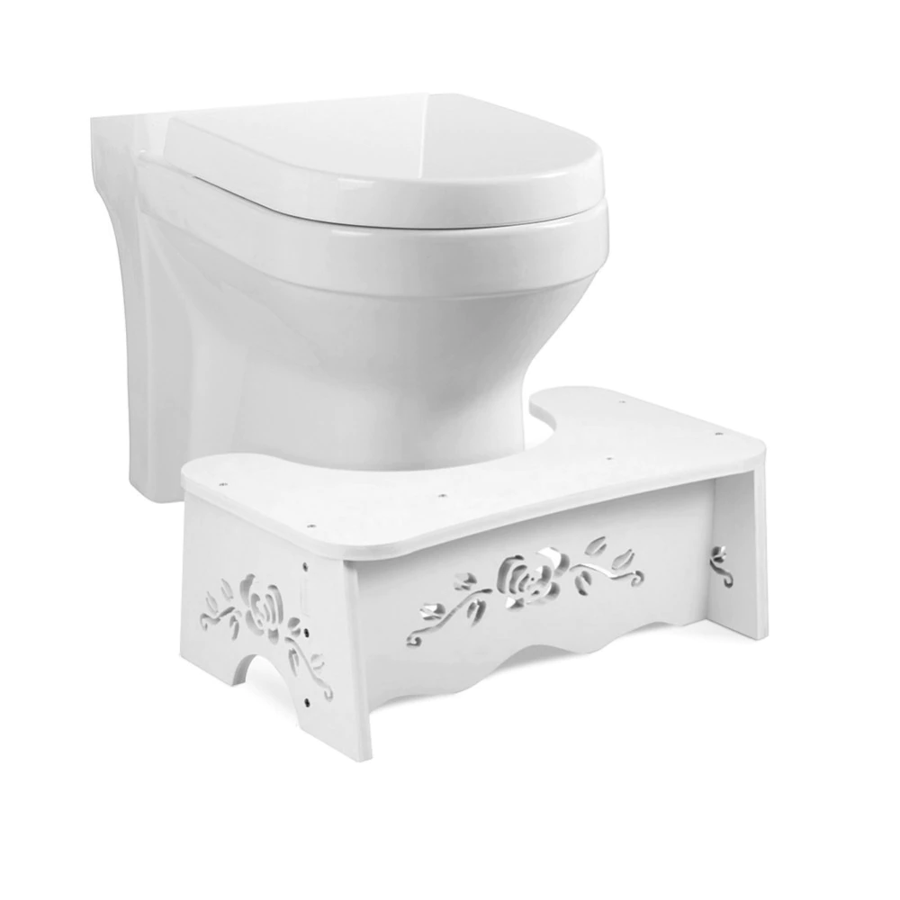 Boutique Bidet Portable Tabouret de Toilette Marche Pied Toilette en Bois