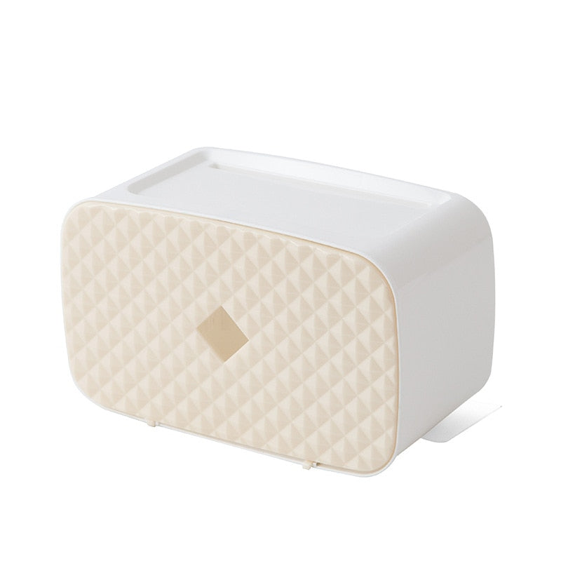 WC DESIGN 0 Noir B Porte Papier Toilette avec Rangement