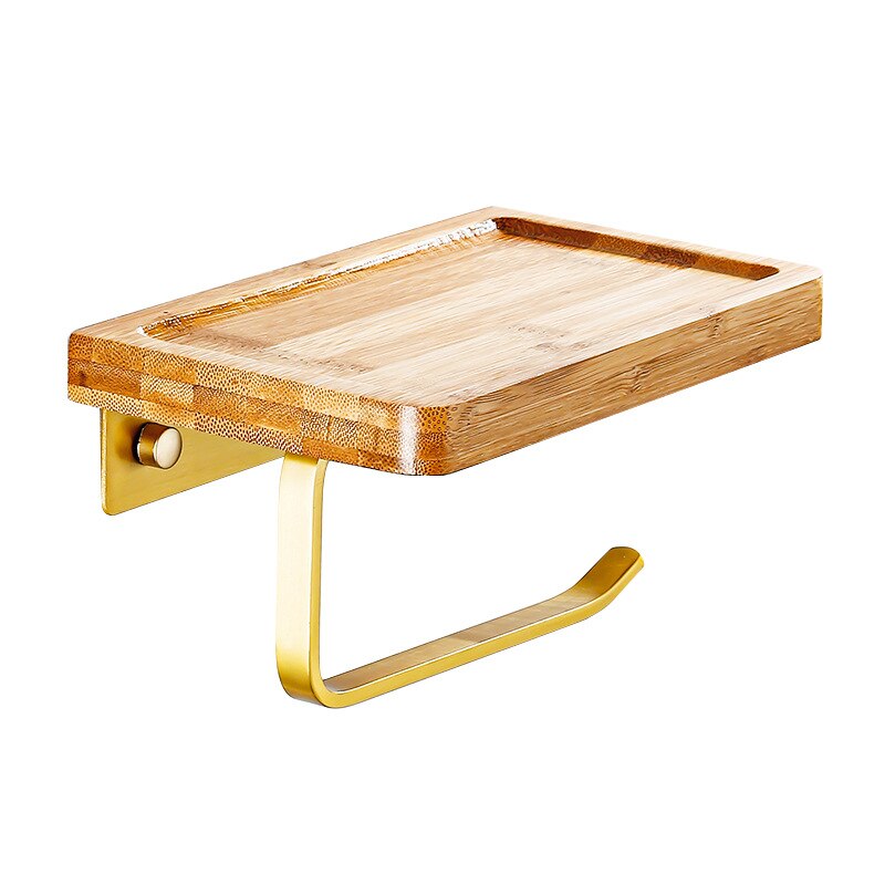 WC DESIGN 0 Porte Papier Toilette Bois Bambou