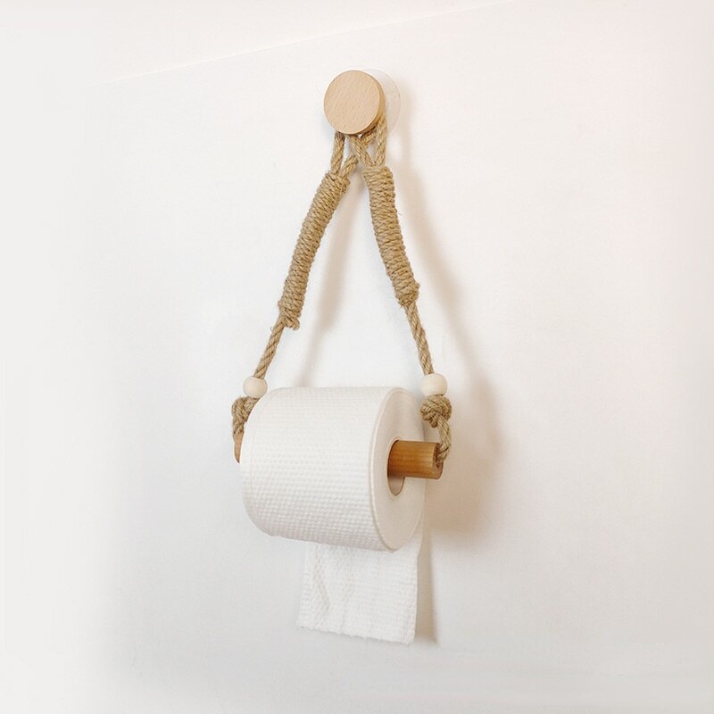 WC DESIGN 0 Porte Papier Toilette Bois Triangle