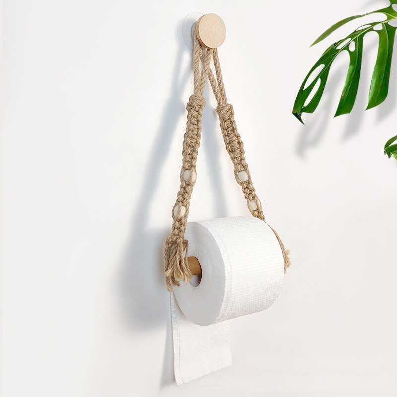 WC DESIGN 0 Porte Papier Toilette Bois Triangle