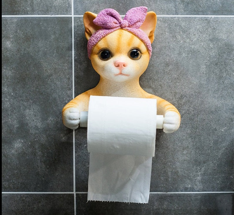 WC DESIGN 0 Chat Porte Papier Toilette Chaton