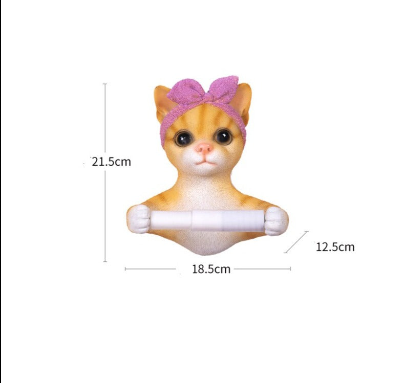 WC DESIGN 0 Porte Papier Toilette Chaton