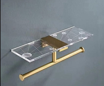 WC DESIGN 0 Gris clair Porte Papier Toilette Double