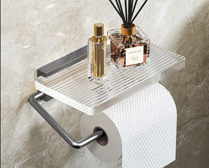 WC DESIGN 0 Rouge Porte Papier Toilette Double