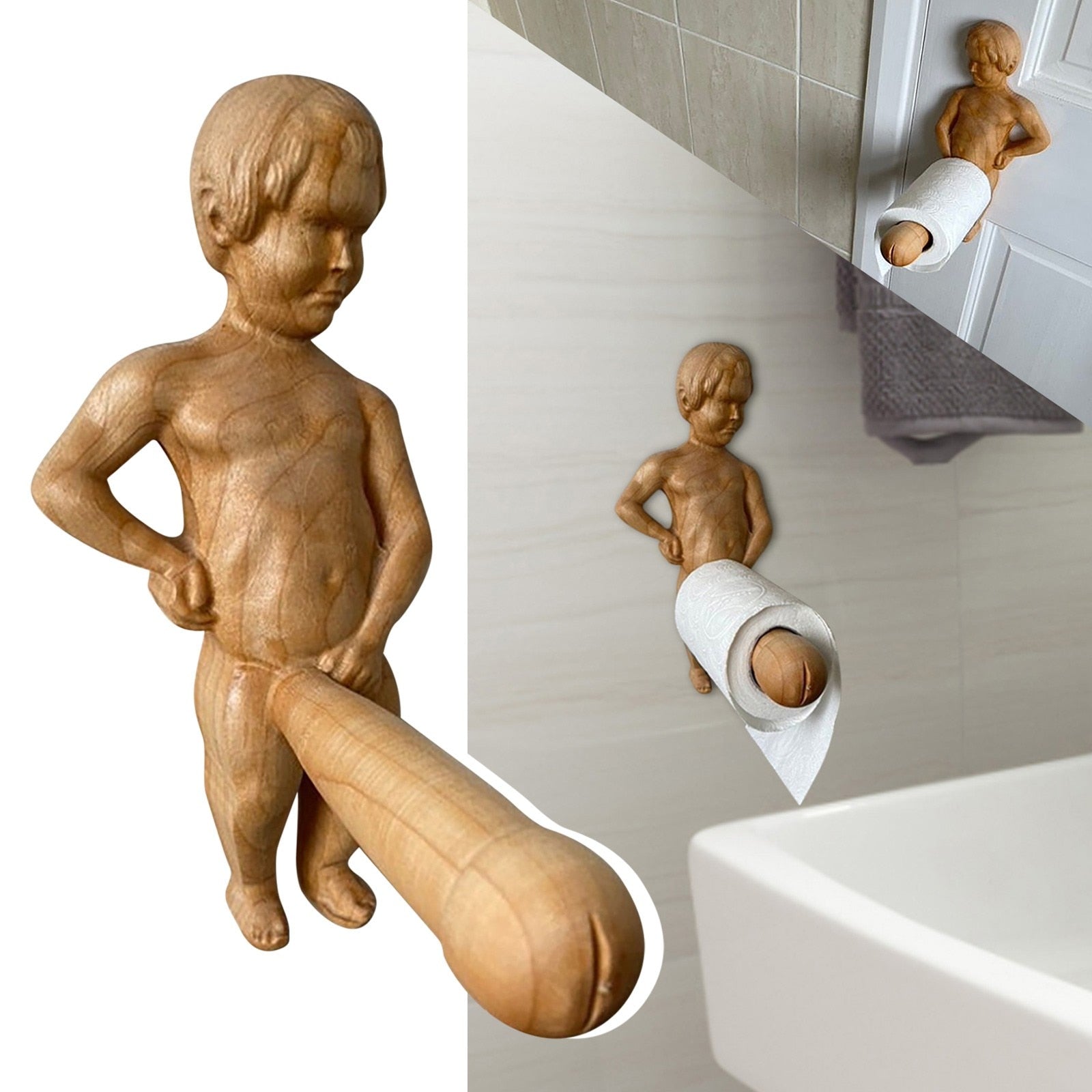 WC DESIGN 0 Manneken pis Porte Papier Toilette Manneken pis